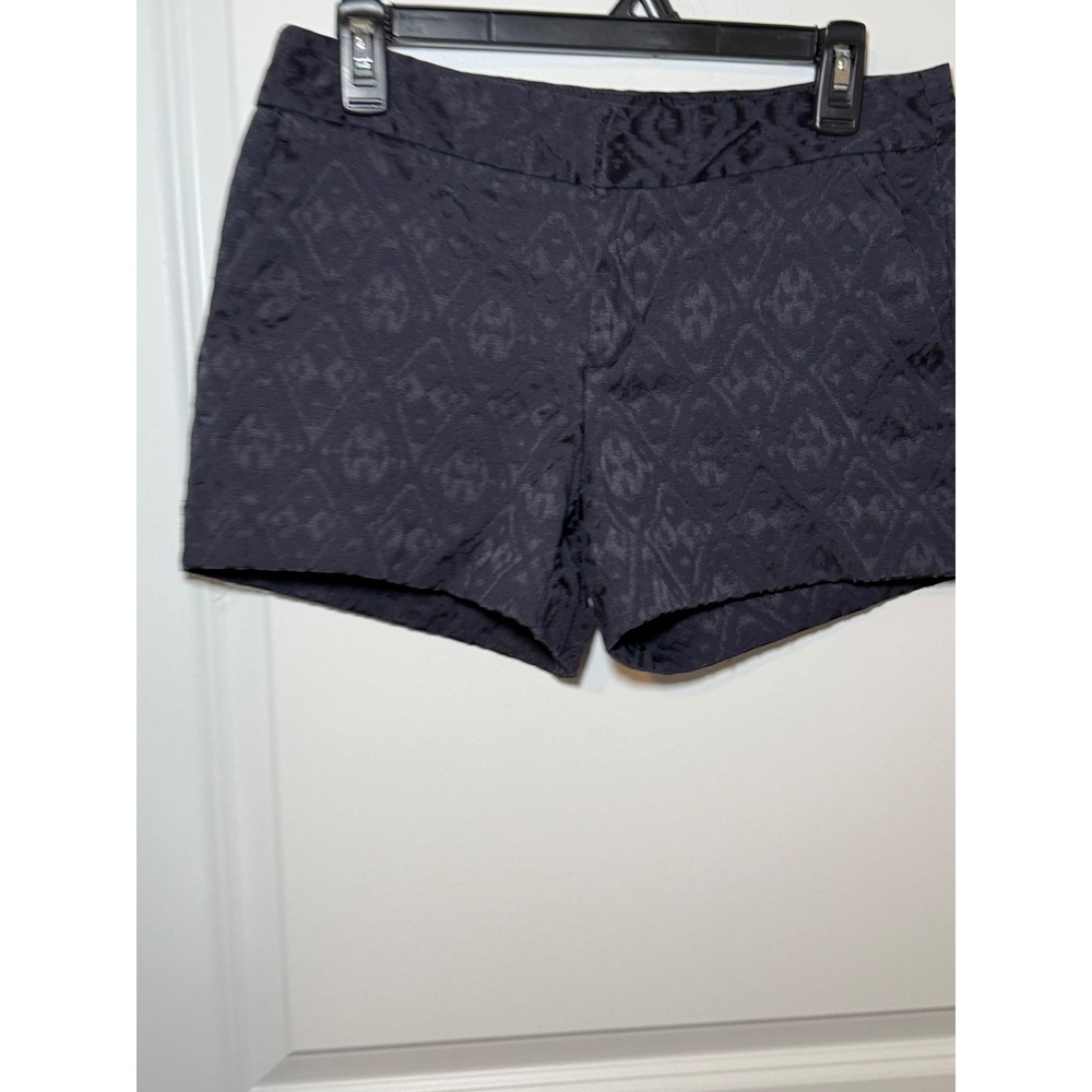 Banana Republic Women Ikat Jacquard Shorts True Navy Blue Size 6